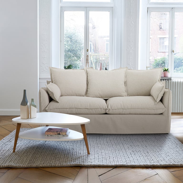 Produit similaire: Odna canapé 2 places tissu polyester ecru