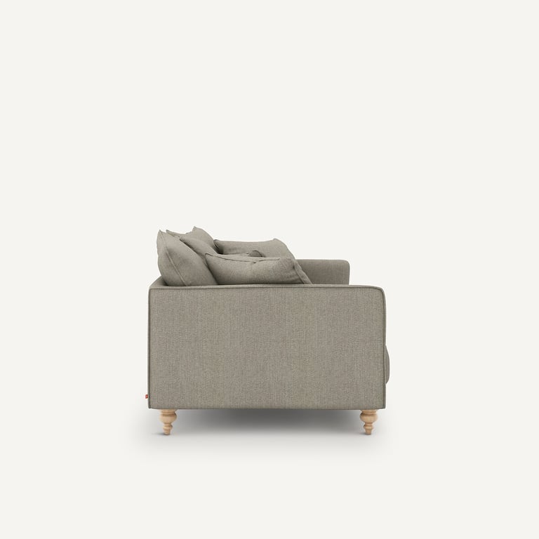 Lazare canapé 3 places tweedé beige - Vue supplémentaire 2