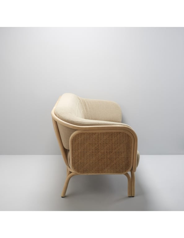 Bôa - Canapé tissu beige - Vue supplémentaire 1