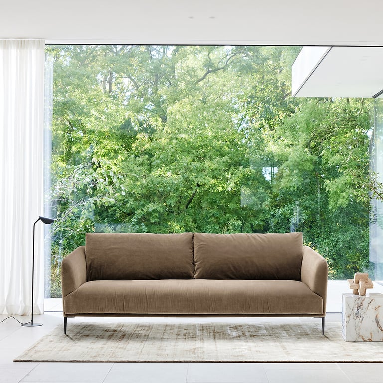 Produit similaire: Oscar canapé 3 places en velours beige