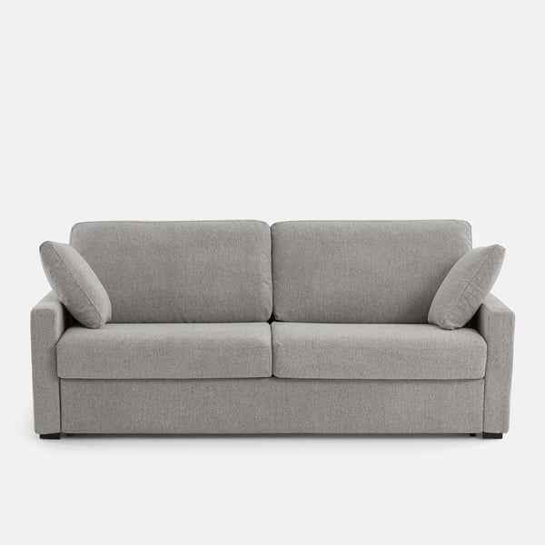 TIMOR canapé convertible 2 places tissu chiné beige