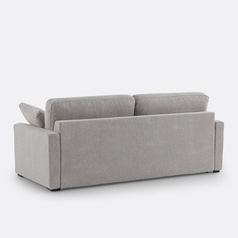 TIMOR canapé convertible 2 places tissu chiné beige - Vue supplémentaire 2