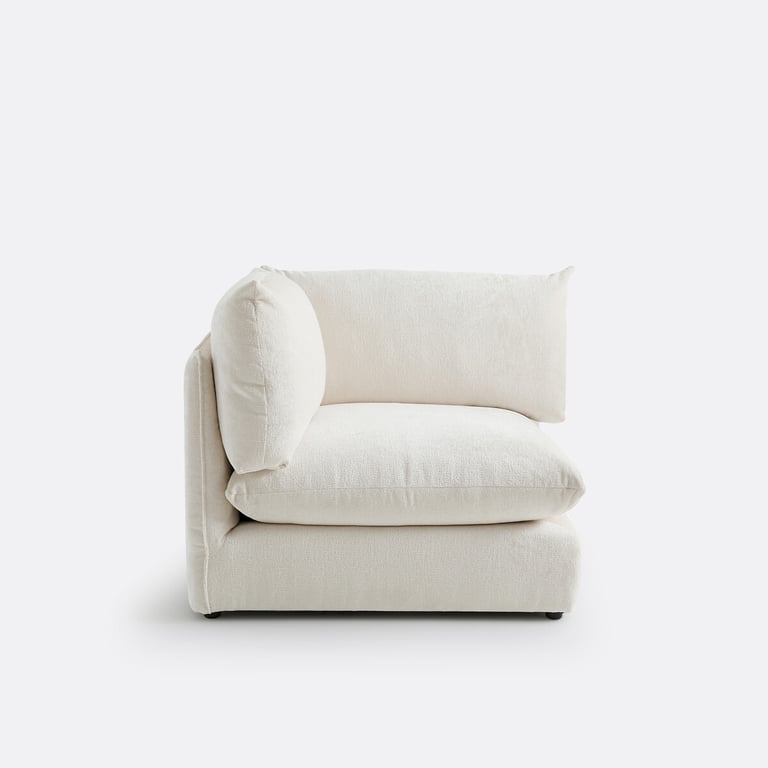 MALO élément d'angle en velours texturé beige - Vue supplémentaire 3