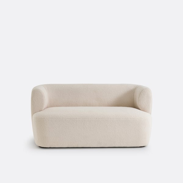Nidou canapé 2 places bouclette beige