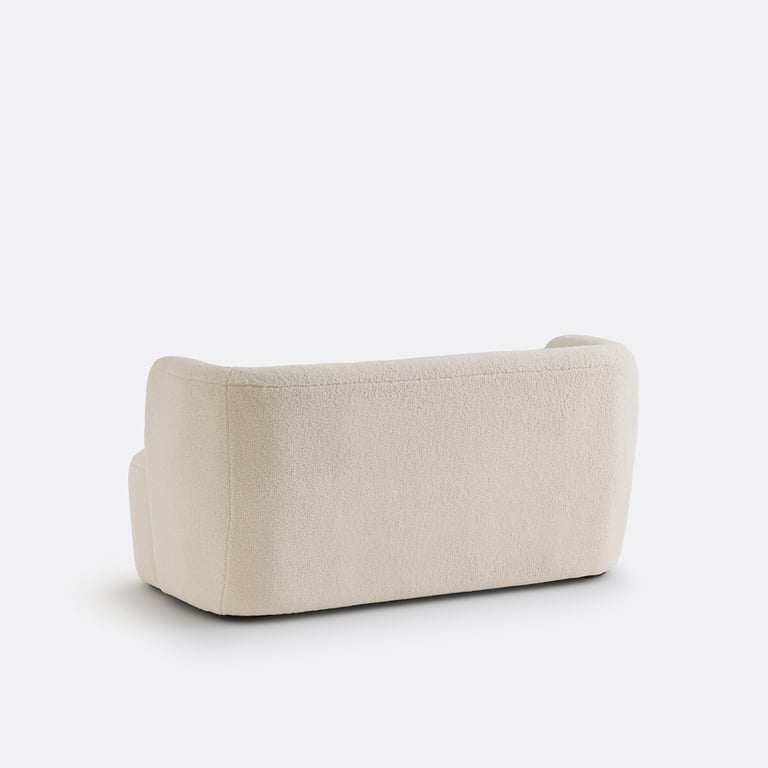 Nidou canapé 2 places bouclette beige - Vue supplémentaire 2