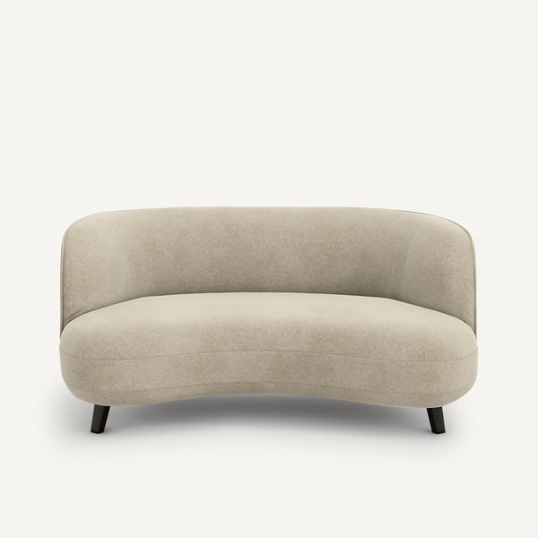 Rosebury - Canapé 2 places velours beige
