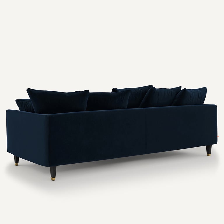 Lazare canapé 3 places velours bleu nuit - Vue supplémentaire 3