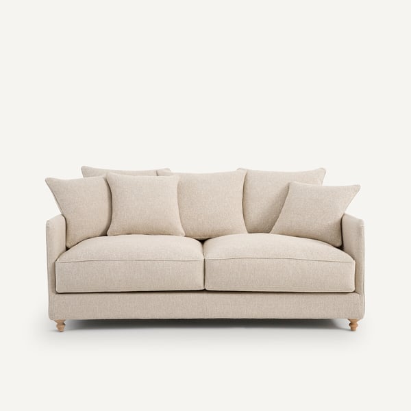 Lazare canapé convertible 3 places bouclette beige