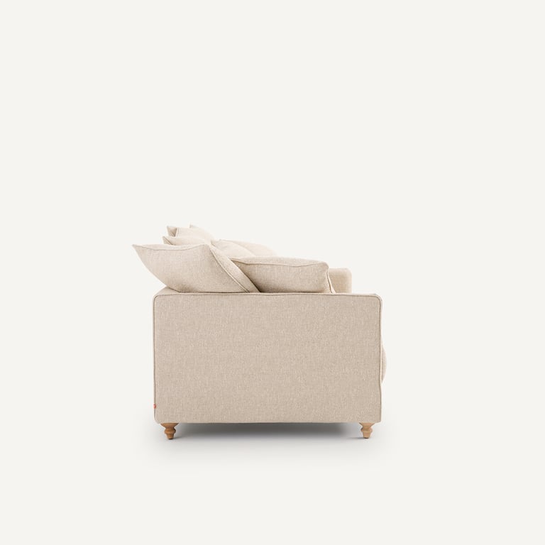 Lazare canapé convertible 3 places bouclette beige - Vue supplémentaire 3