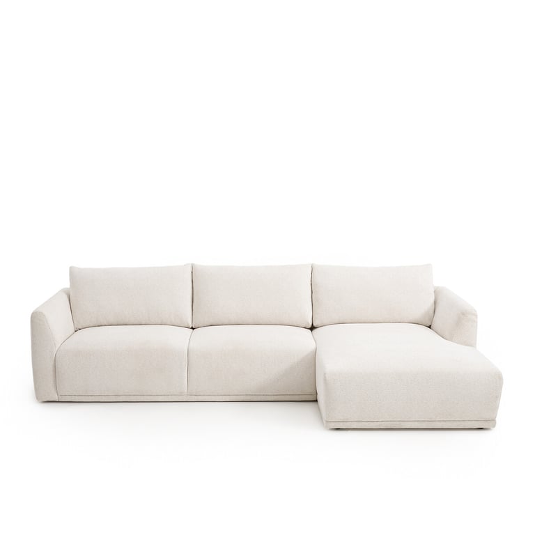 Produit similaire: Lupita canapé d'angle fixe 3 places d'angle droit chenillé chiné beige