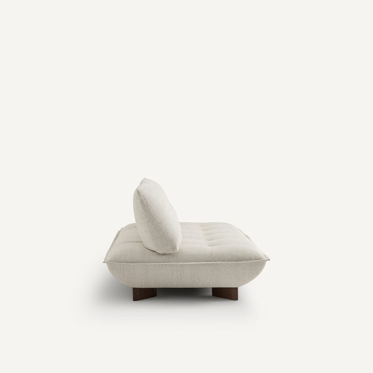 Kaori canapé modulable 2 places tissu chiné beige - Vue supplémentaire 3