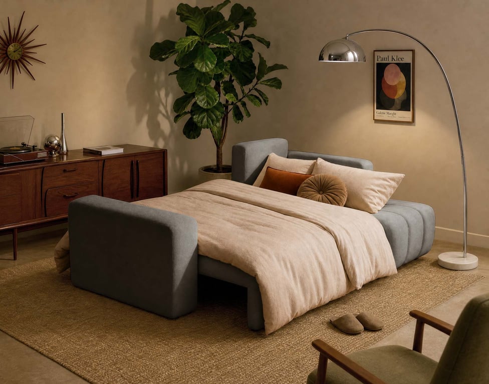 Nicole - Canapé d'angle convertible 4 places tissu gris - Vue supplémentaire 2