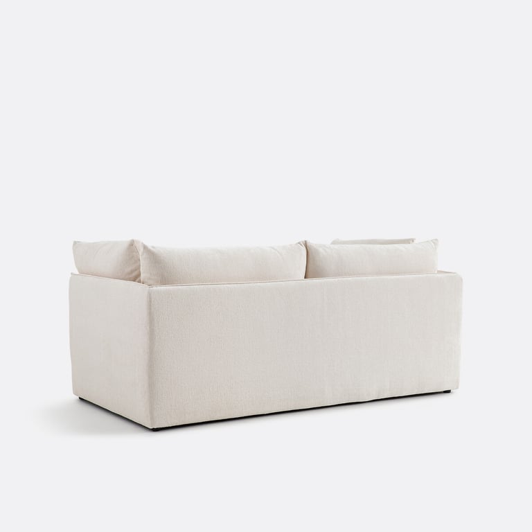 Malo canapé 3 places velours texturé beige - Vue supplémentaire 2
