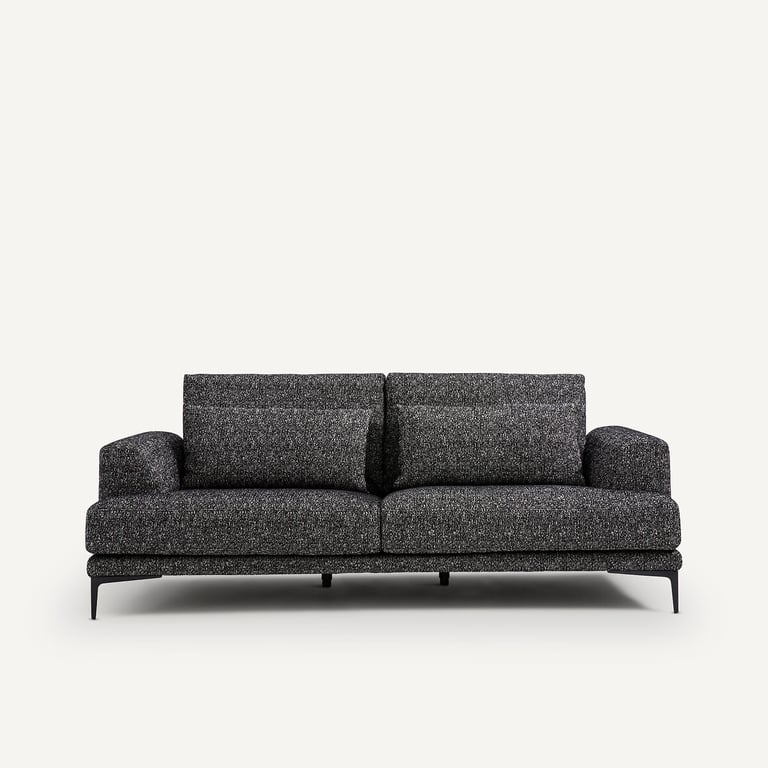Produit similaire: Marsile canapé 3 places tissu bouclette noir