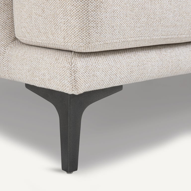 Marsile canapé d'angle gauche 4 places tweedé beige - Vue supplémentaire 2