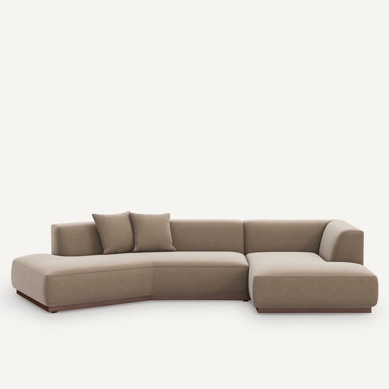 Produit similaire: Jacopo canapé d'angle fixe velours beige