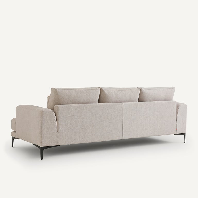 Marsile canapé 4 places tweed beige - Vue supplémentaire 3
