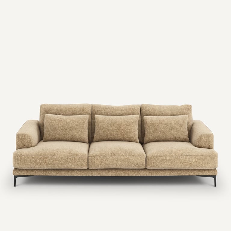 Produit similaire: Marsile canapé 4 places coton armuré beige