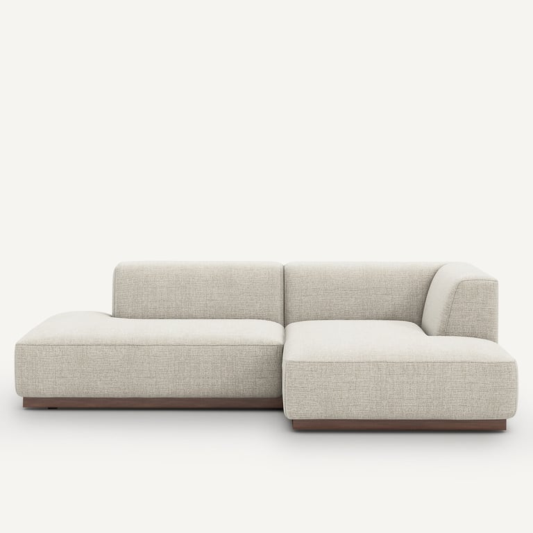 Produit similaire: Jacopo canapé d'angle fixe tissu chiné beige