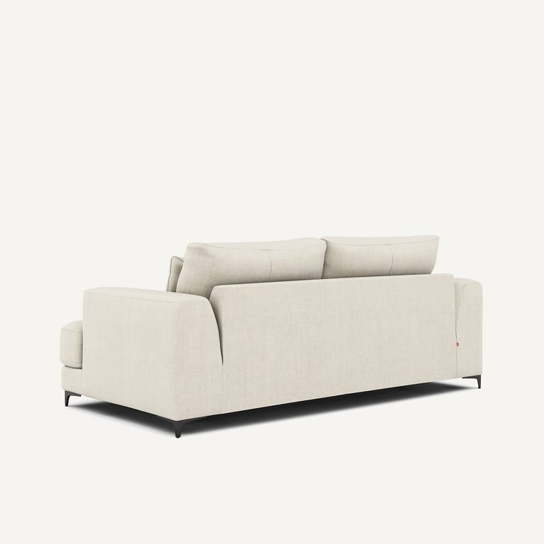 Marsile canapé convertible 3 places coton lin beige - Vue supplémentaire 3