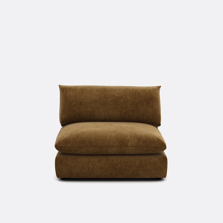 Malo canapé 1 place tissu chiné vert - Vue supplémentaire 2