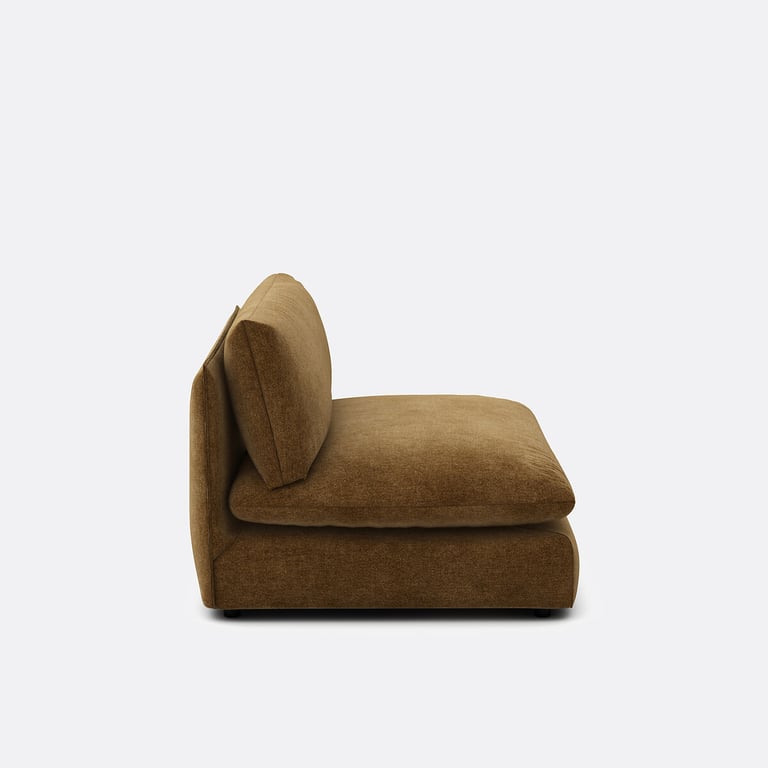 Malo canapé 1 place tissu chiné vert - Vue supplémentaire 3