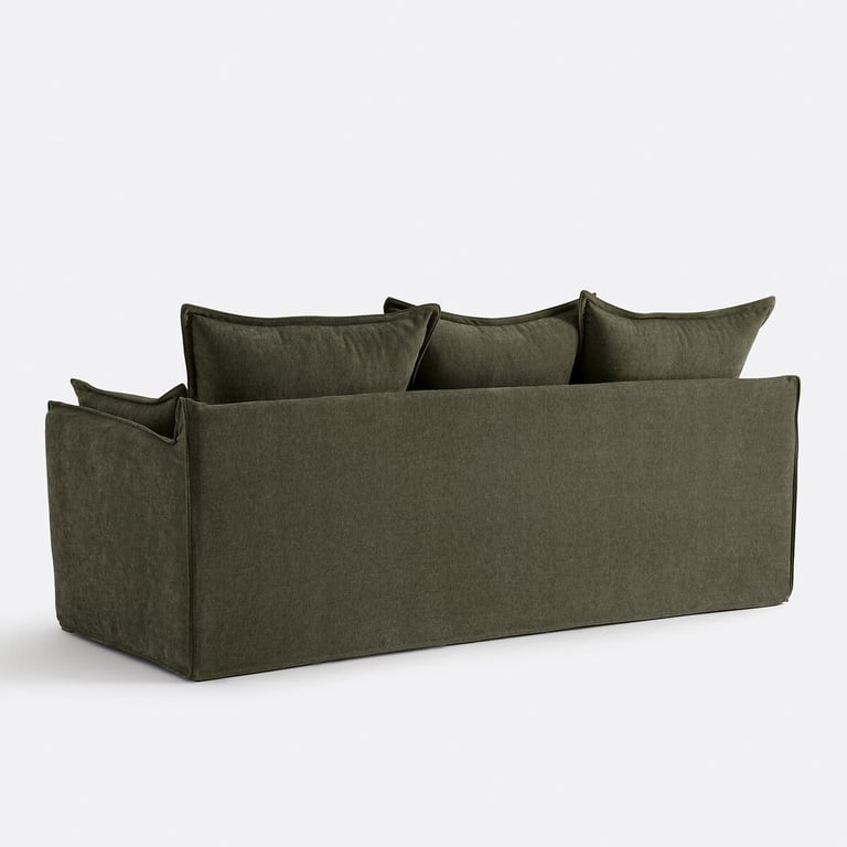 ODNA canapé 3 places polyester vert - Vue supplémentaire 3