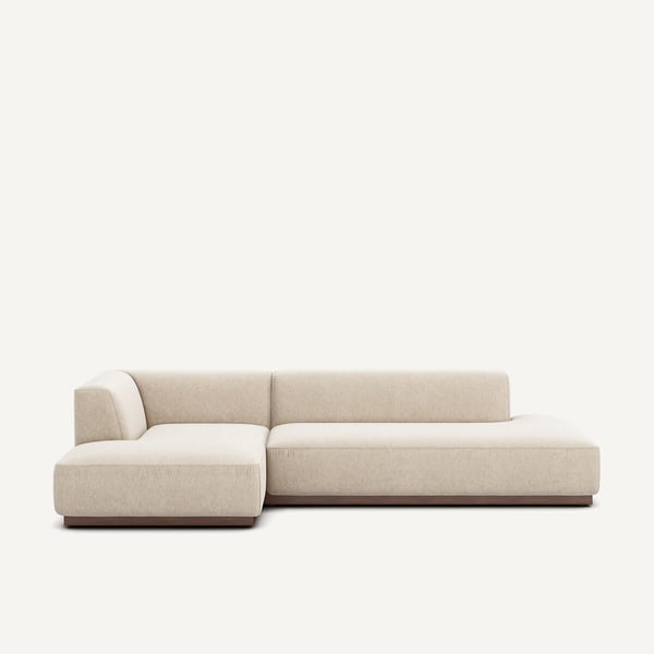 Jacopo canapé d'angle gauche XL 4 places chiné beige
