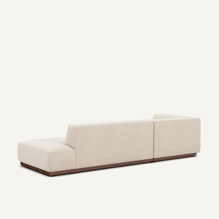 Jacopo canapé d'angle gauche XL 4 places chiné beige - Vue supplémentaire 3