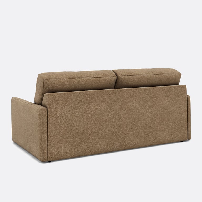 Marta canapé convertible 3 places tissu chiné marron - Vue supplémentaire 3