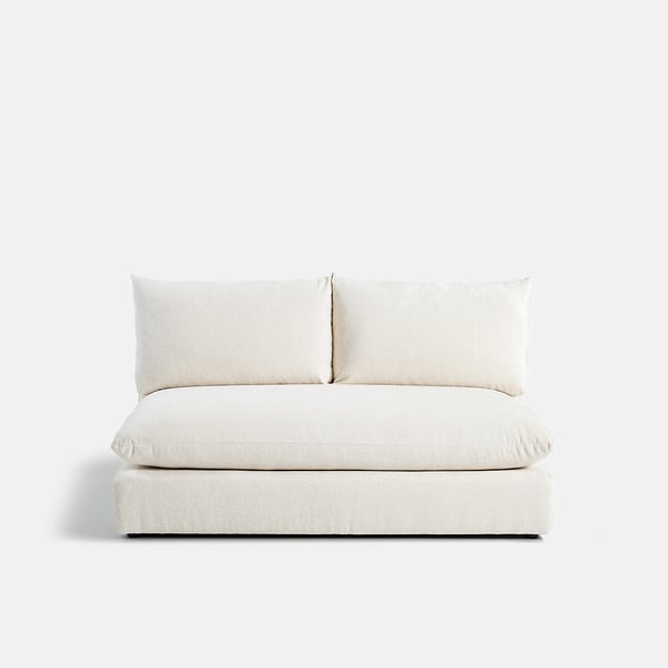 Malo canapé 2 places tissu texturé beige