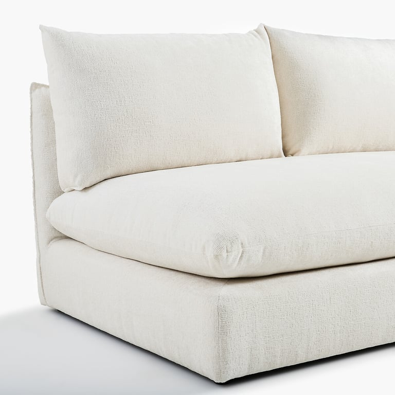 Malo canapé 2 places tissu texturé beige - Vue supplémentaire 2