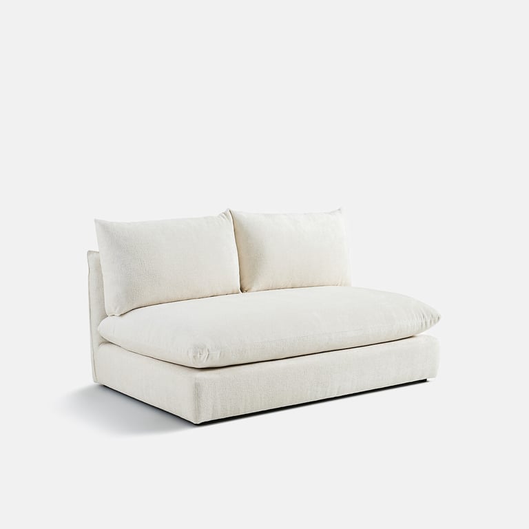 Malo canapé 2 places tissu texturé beige - Vue supplémentaire 3
