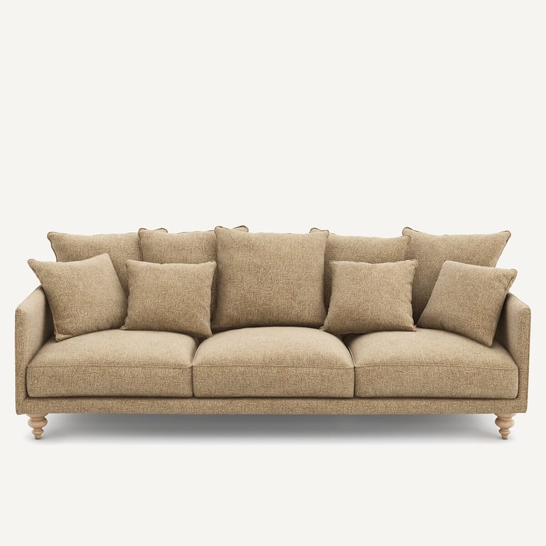 Produit similaire: Lazare canapé 3 places tissu coton armuré beige