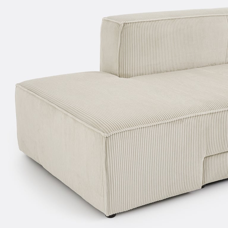 Ginosa canapé d'angle convertible 4 places angle beige - Vue supplémentaire 1