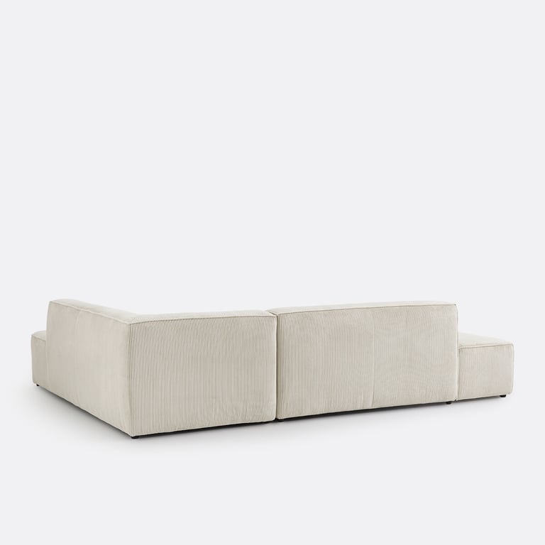 Ginosa canapé d'angle convertible 4 places angle beige - Vue supplémentaire 3