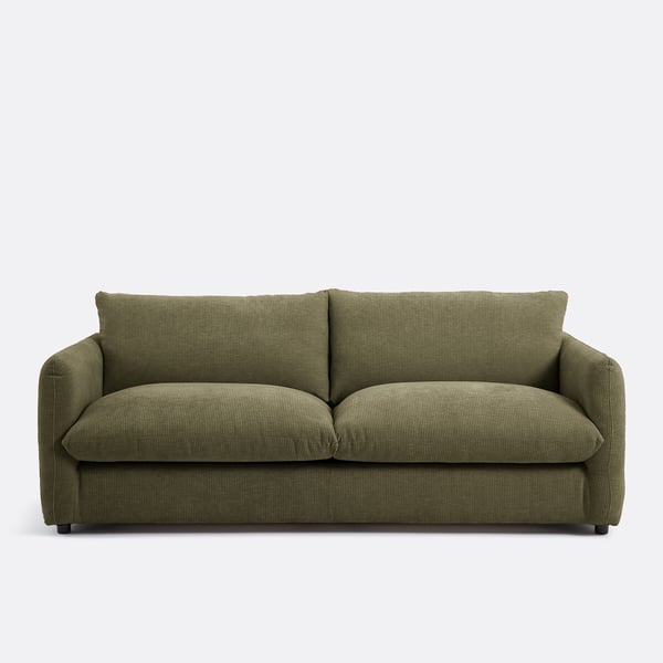Yde canapé convertible 3 places velours vert