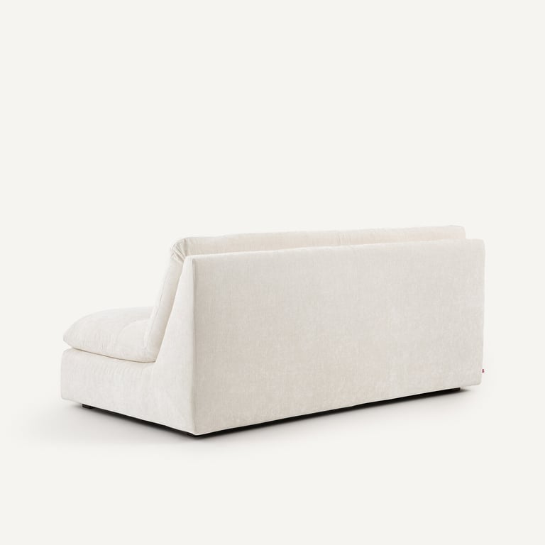 Giuliano canapé 3 places 3p modulable velours chenille blanc - Vue supplémentaire 3