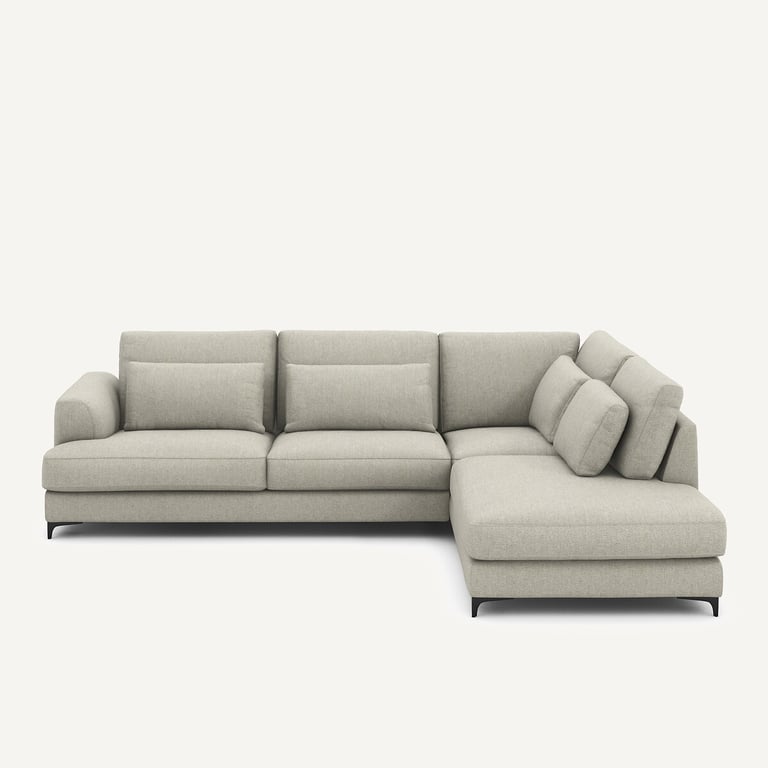 Produit similaire: Marsile canapé d'angle convertible 4 places tissu tweedé beige