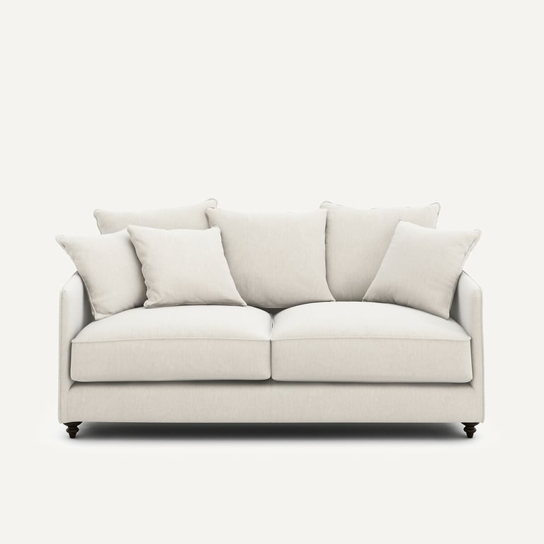 Produit similaire: Lazare canapé convertible 3 places velours chenille blanc