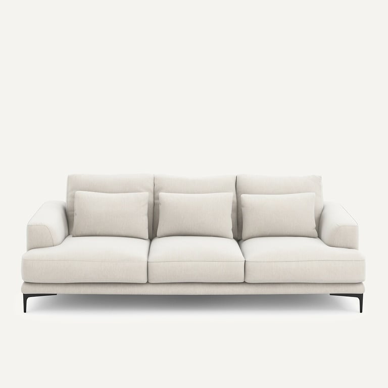 Produit similaire: Marsile canapé 4 places velours chenille blanc