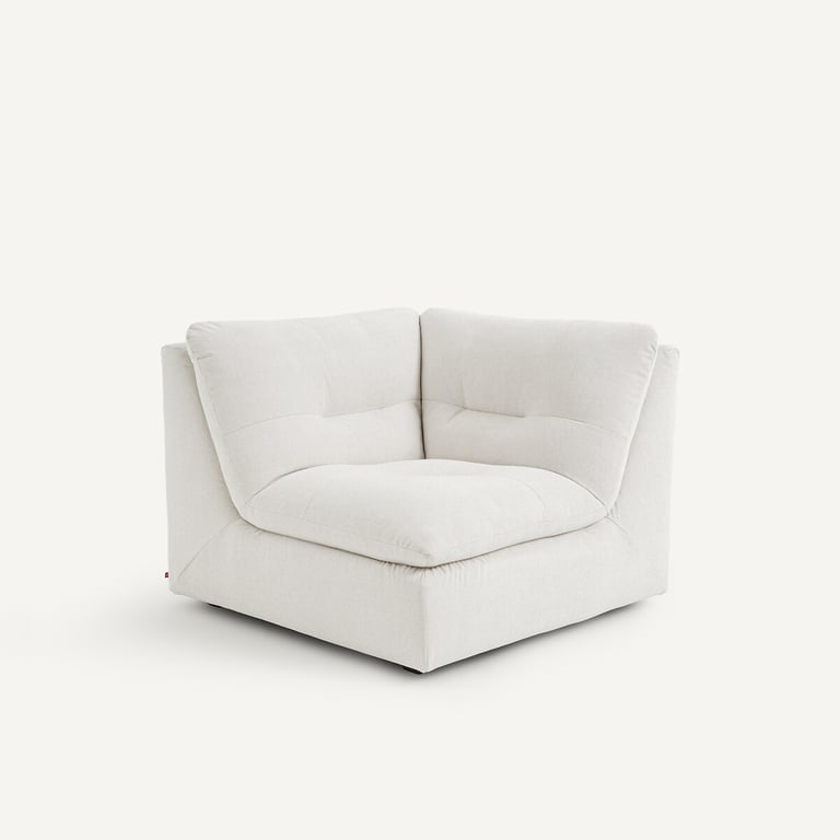 Produit similaire: GIULIANO angle 90° modulable en tissu chiné beige