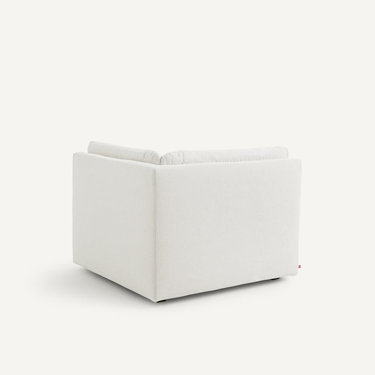 GIULIANO angle 90° modulable en tissu chiné beige - Vue supplémentaire 3