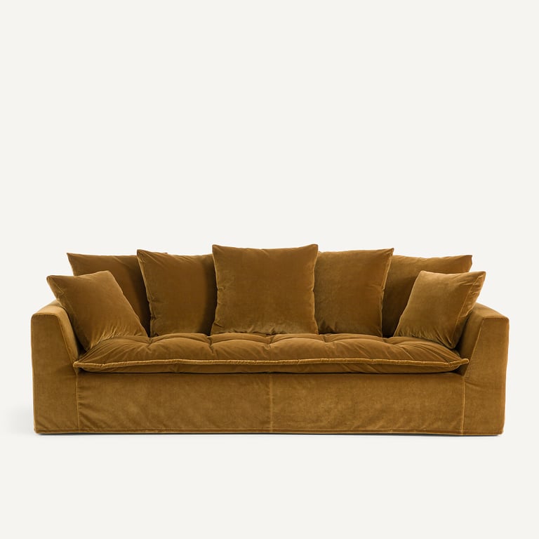 Produit similaire: OTAVIA canapé 3 places en velours marron
