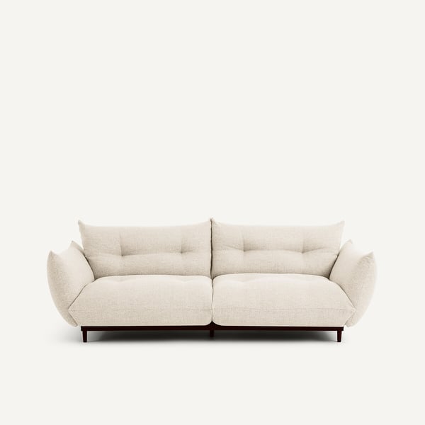 Vitoria - Canapé 3 places tissu texturé beige