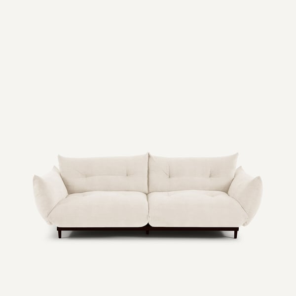 Vitoria - Canapé 3 places tissu beige