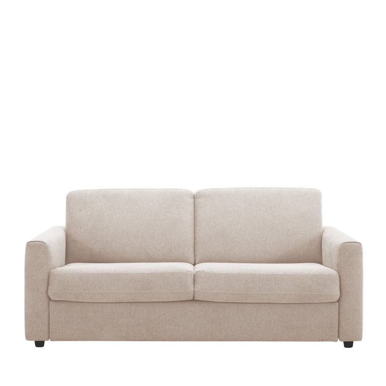 Morena canapé convertible 3 places tissu polyester beige - Vue supplémentaire 1