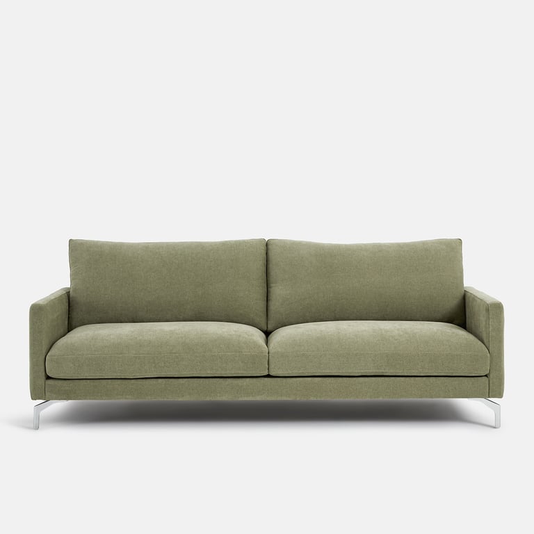 Canapé droit 2, 3 ou 4 places, en polyester chiné, LADY