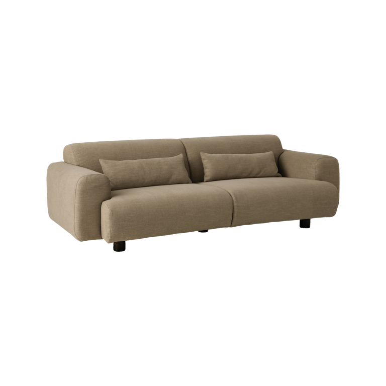 Mistral - Canapé 4 places tissu beige - Vue supplémentaire 1