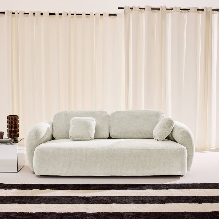 Canapé 3 places tissu chenille  CLOUD